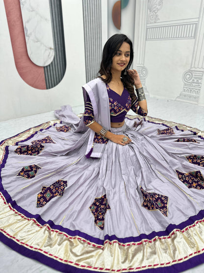 Navratri Special Pure Cotton Lehenga Choli with 6 Meter Big Flair single available wholesale