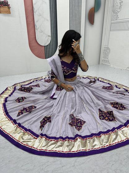 Navratri Special Pure Cotton Lehenga Choli with 6 Meter Big Flair single available wholesale