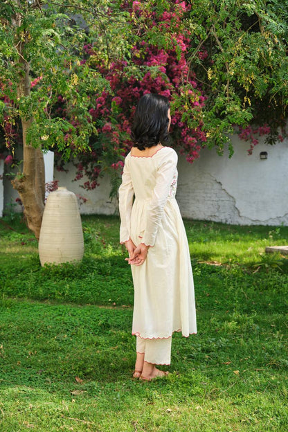 Designer Collection In Khadi Cotton With Thread Work Dupatta Set Fully Stitched Ready To Wear  single available wholesale