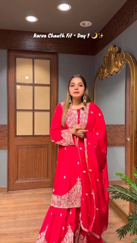 Faux Georgette With Embroidery Work Top-Bottom And Dupatta Set Fully Stitched Ready To Wear single available wholesale
