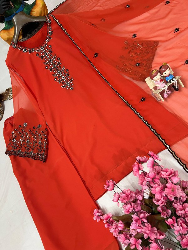 ENHANCE THE BEAUTY OF YOUR WARDROBE WITH THIS NEWLY LAUNCHED KURTI-PLAZZO SET single available wholesale
