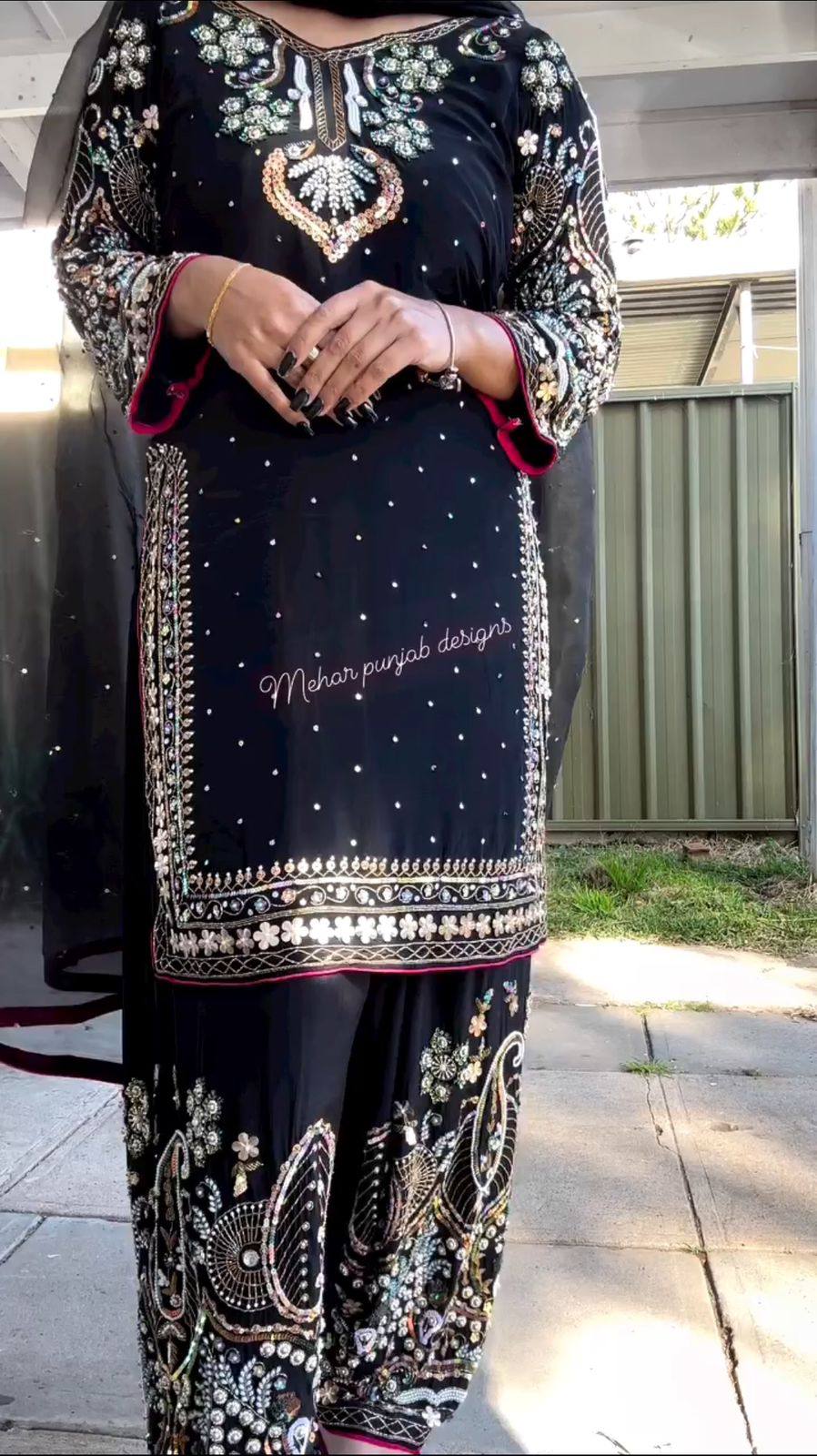 VELVET CORDING SEQUENCE EMBROIDERY WORK SUIT WITH DUPATTA single available wholesale