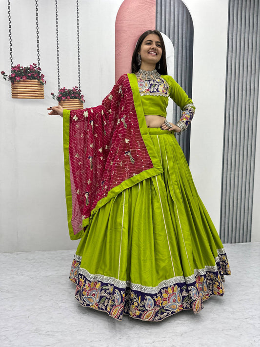 Navratri Special Pure Cotton Lehenga Choli single available wholesale