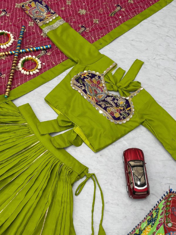 Navratri Special Pure Cotton Lehenga Choli single available wholesale