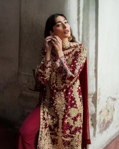 Embroidered Sequence Designer Suit Three Piece Set single available wholesale