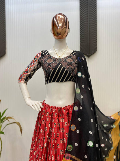 NAVARATRI SEASON OUR EXCLUSIVE FULL STITCHED LEHENGA CHOLI single available wholesale
