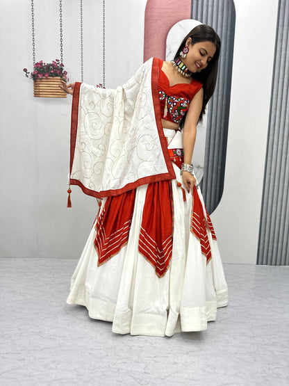 Navratri Special Pure Cotton Lehenga Choli single available wholesale