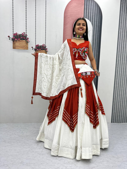 Navratri Special Pure Cotton Lehenga Choli single available wholesale