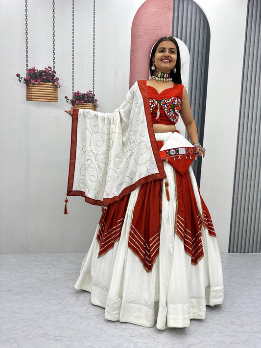 Navratri Special Pure Cotton Lehenga Choli single available wholesale