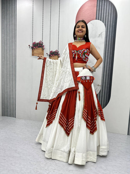 Navratri Special Pure Cotton Lehenga Choli single available wholesale