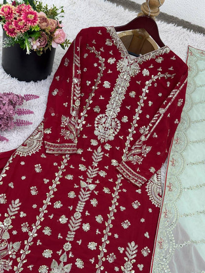 Đěsigner Party Wear Look Fancy Style Top,Lehenga and Dupatta single available wholesale