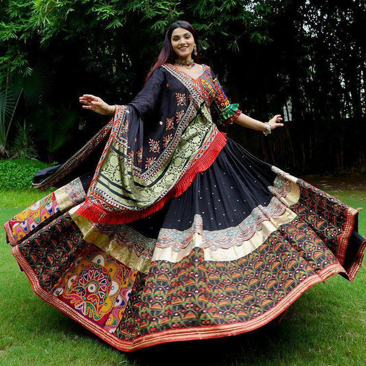 navrati lehenga choli in heavy Butter silk . Quality is worth paying single available wholesalep8i8