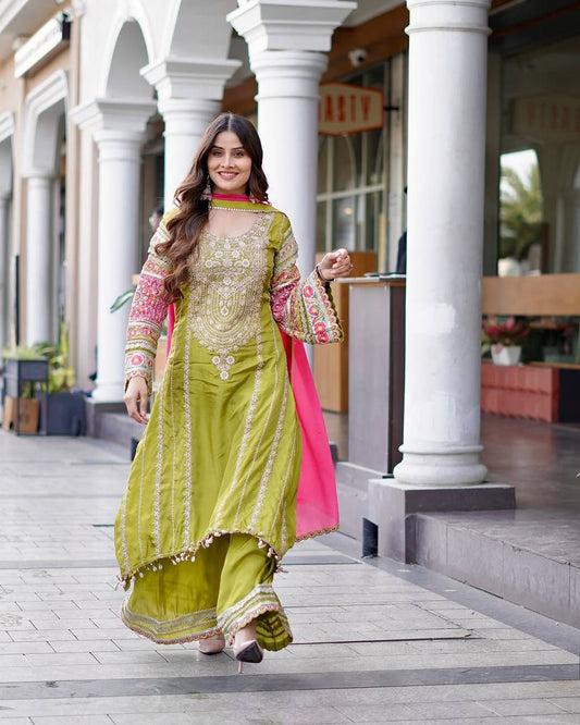 pakistani suits  EMBROIDERY SEQUENCES WORK WITH REAL MIRROR pakistani suits
