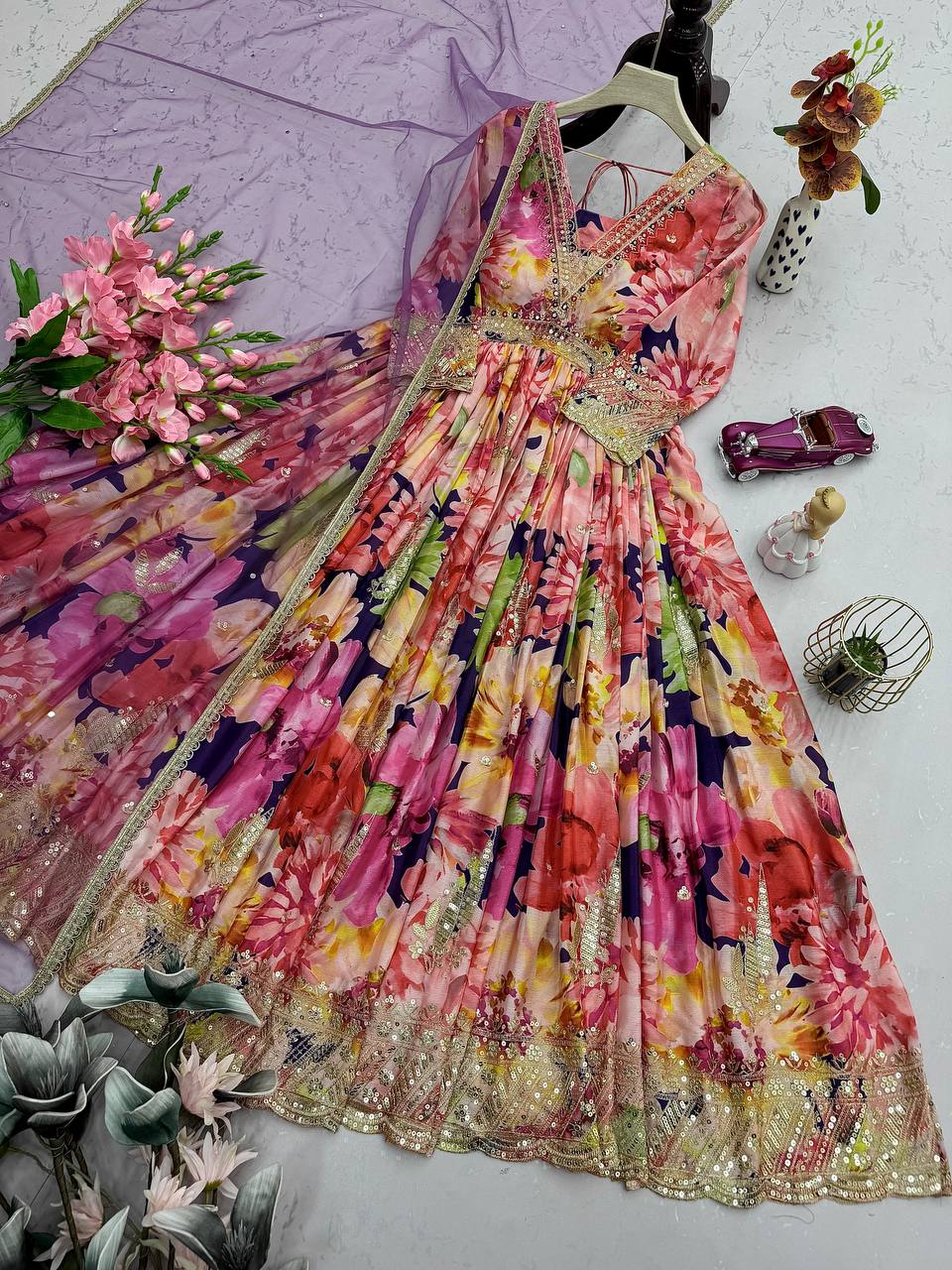 Designer Party Wear Gorgeous Look Collections single available wholesale