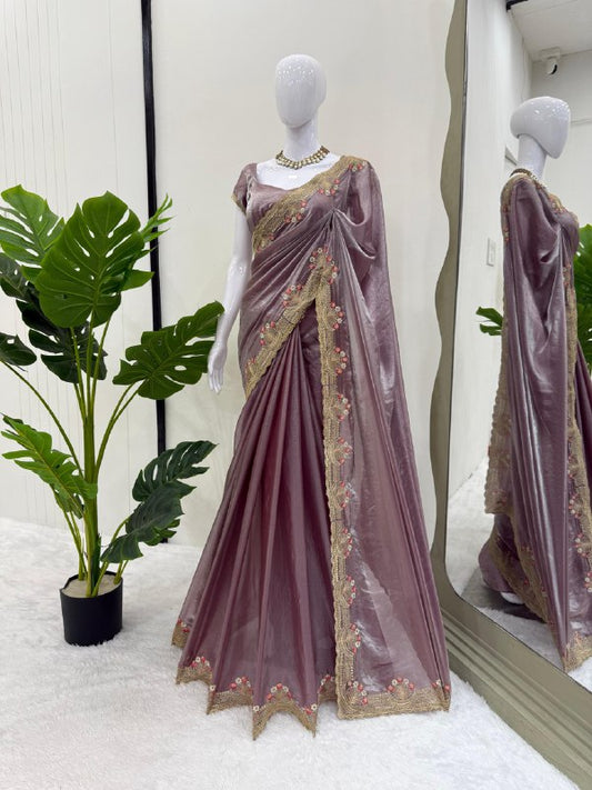 Designer Saree – Elegance Redefined ✨ Fall in love with this stunning saree in an eye-catching shade, crafted with finesse and rich detailing. A perfect blend of grace and glam single available wholesale