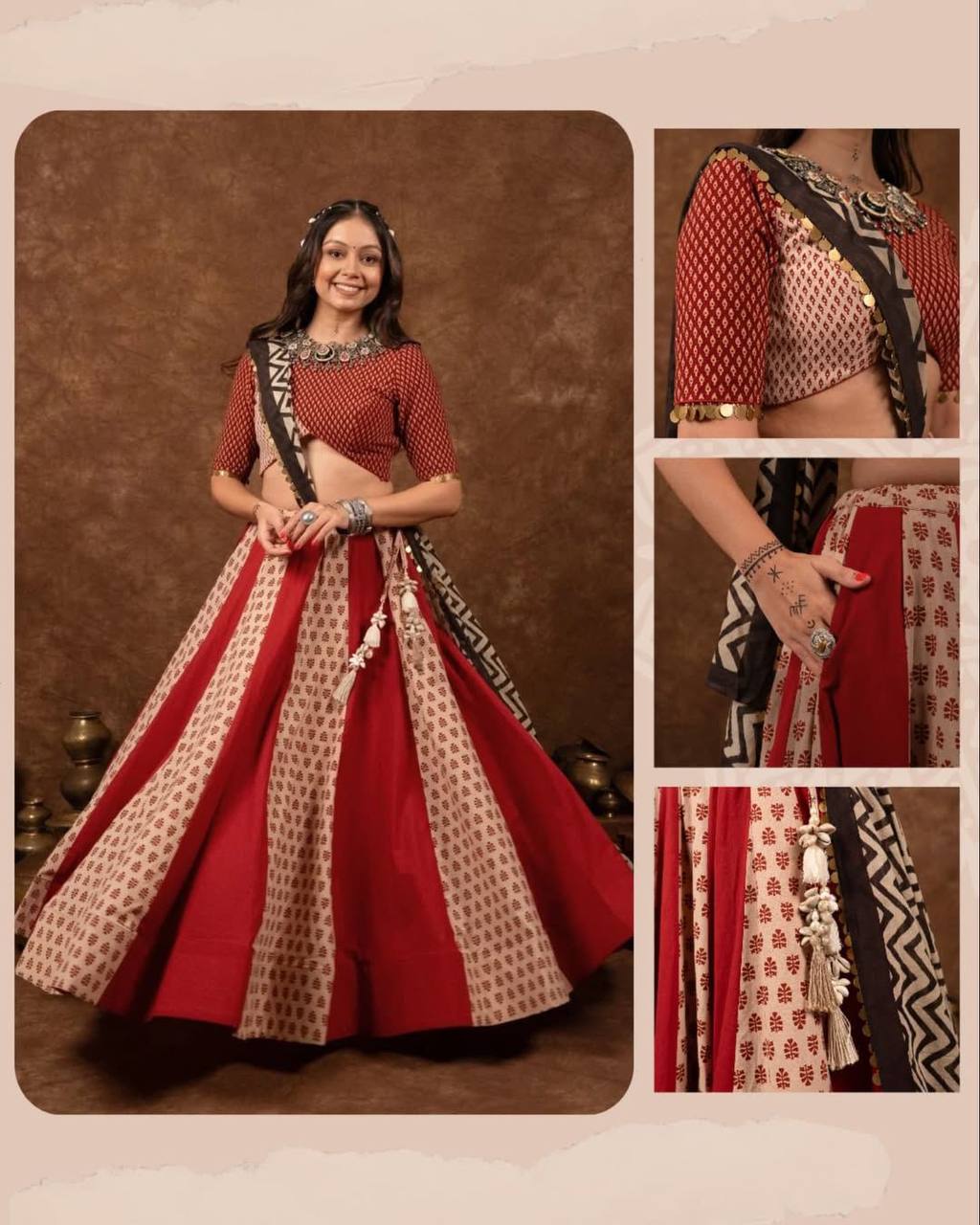 NAVARATRI SEASON OUR EXCLUSIVE FULL STITCHED LEHENGA CHOLI single available wholesale
