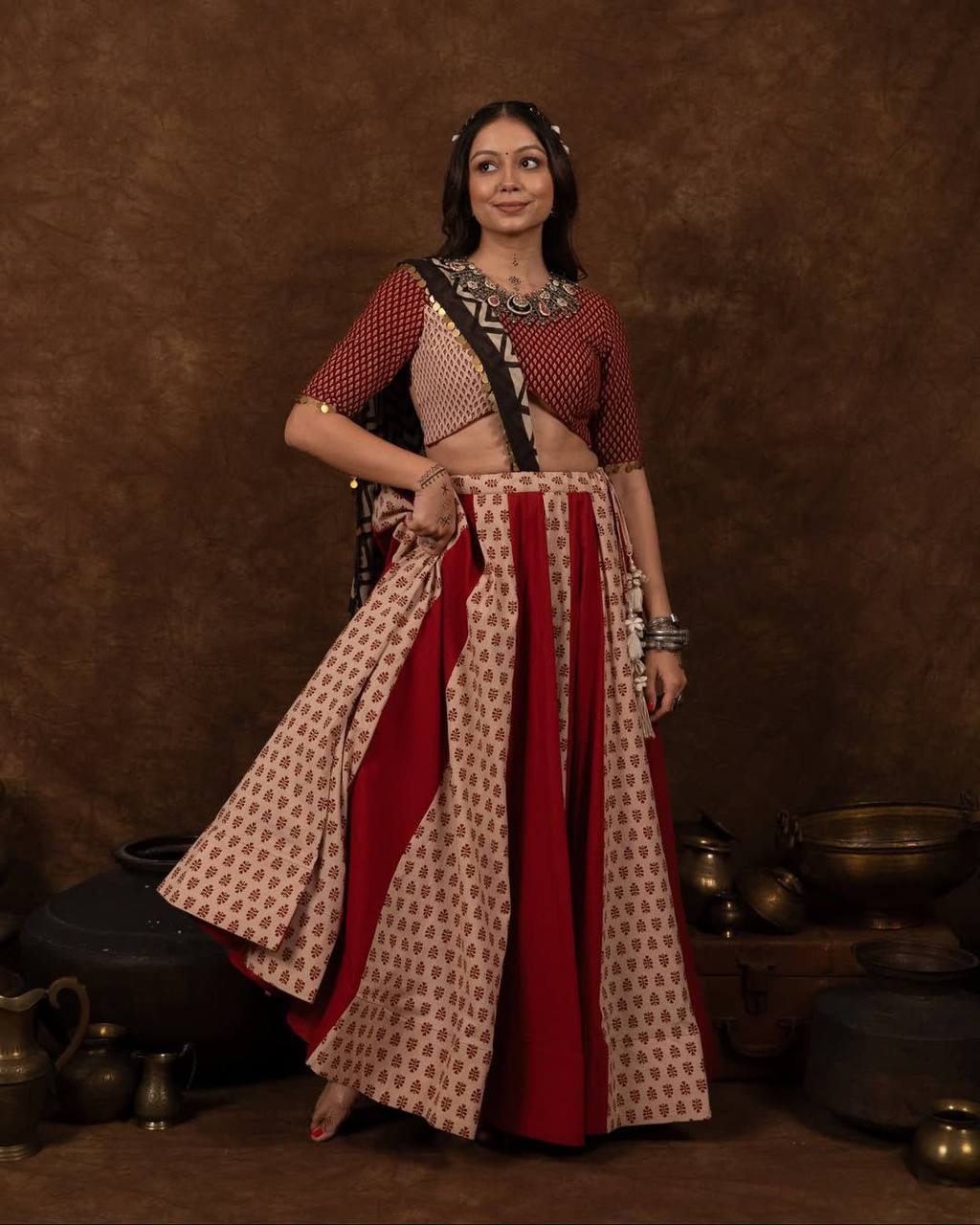 NAVARATRI SEASON OUR EXCLUSIVE FULL STITCHED LEHENGA CHOLI single available wholesale