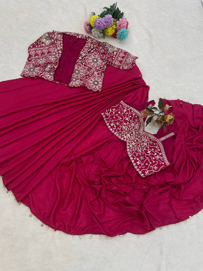 Experience effortless luxury with this premium ready-to-wear saree. Expertly tailored with precise pleats and a refined finish, it delivers a sophisticated look without compromising comfort.