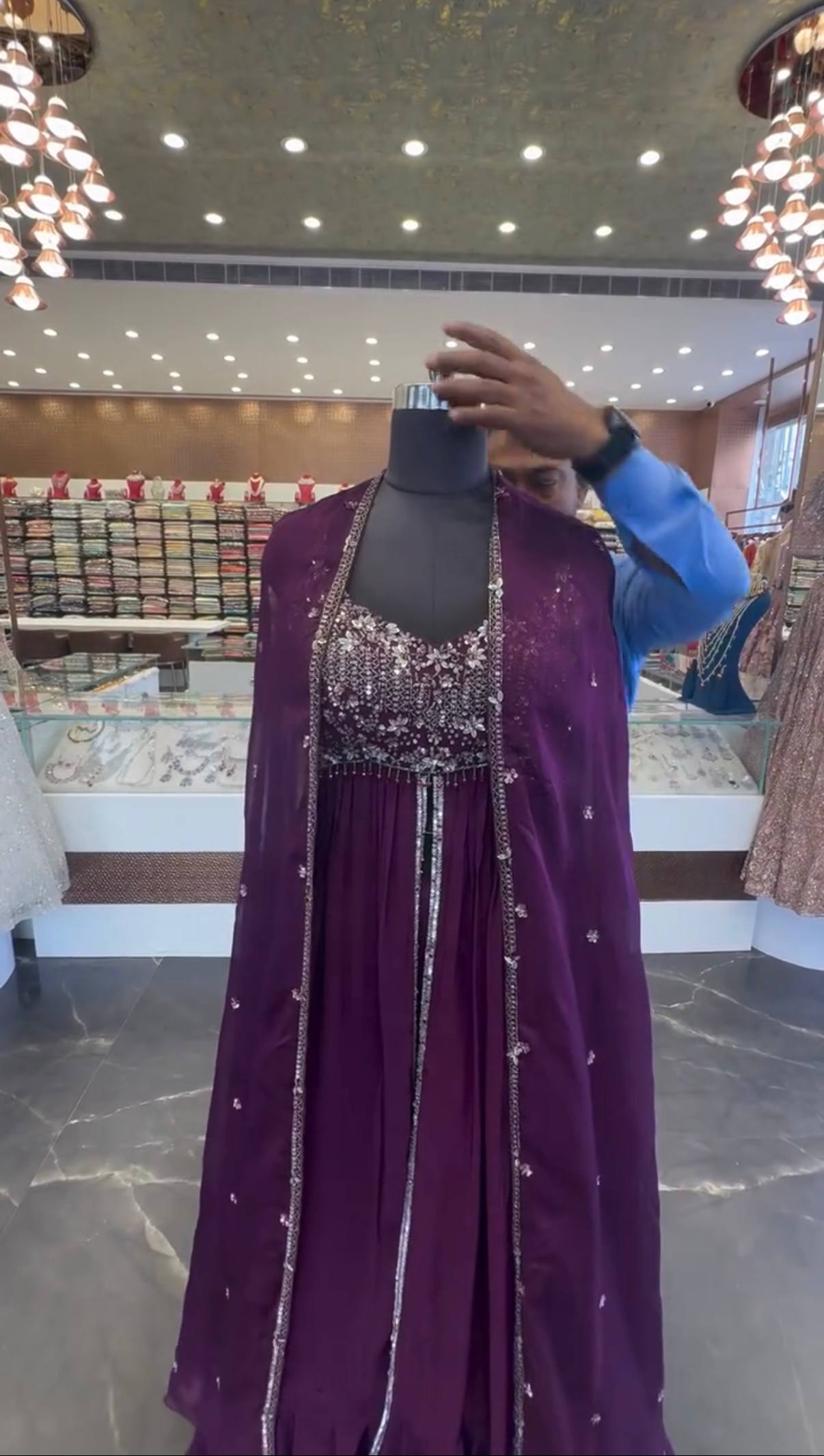 DEFINE NEW STYLE, 3 IN ONE*🚀 *🥻WE ARE LAUNCHING NEW SUPERHIT TRENDING FAUX GEORGETTE FABRIC 3 PIECE SET LEHENGA,KOTI,DUPATTA WITH EMBROIDERY WORK