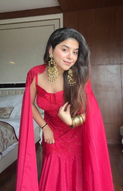 stylelist indo party RUFFLED LAYERED LEHENGA single available wholesale
