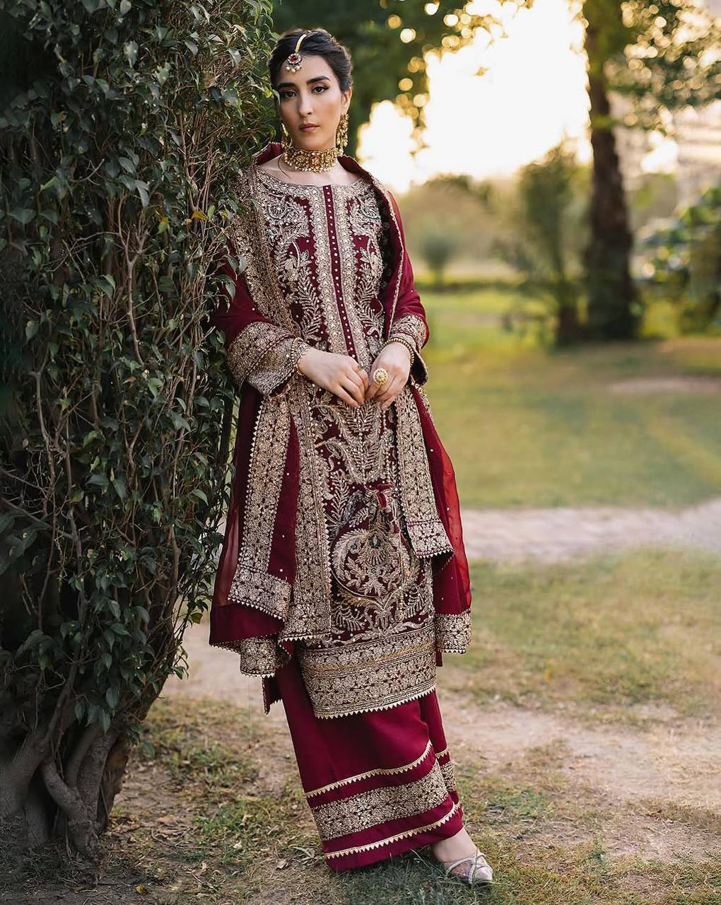 Designer Party Wear Look Top-Plazzo and Dupatta With Heavy Embroidery Work single available wholesale