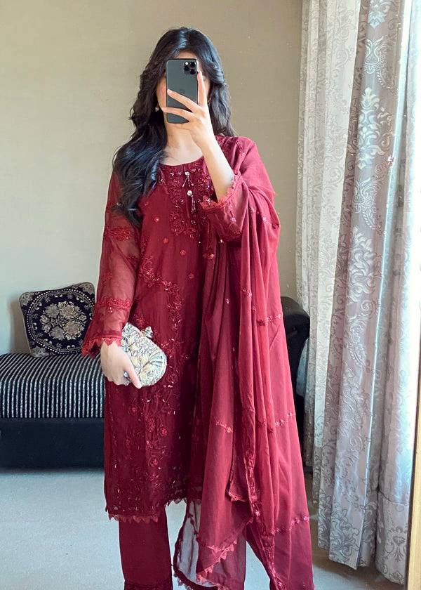 Đěsigner Party Wear Look Pur Heavy Faux Georgette Top Plazzo & Dupatta Set single available wholesale