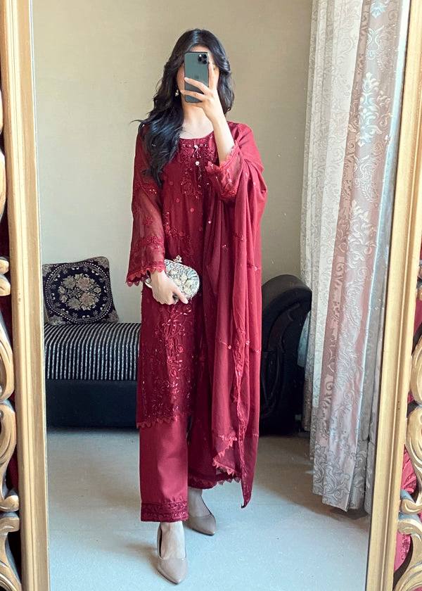 Đěsigner Party Wear Look Pur Heavy Faux Georgette Top Plazzo & Dupatta Set single available wholesale