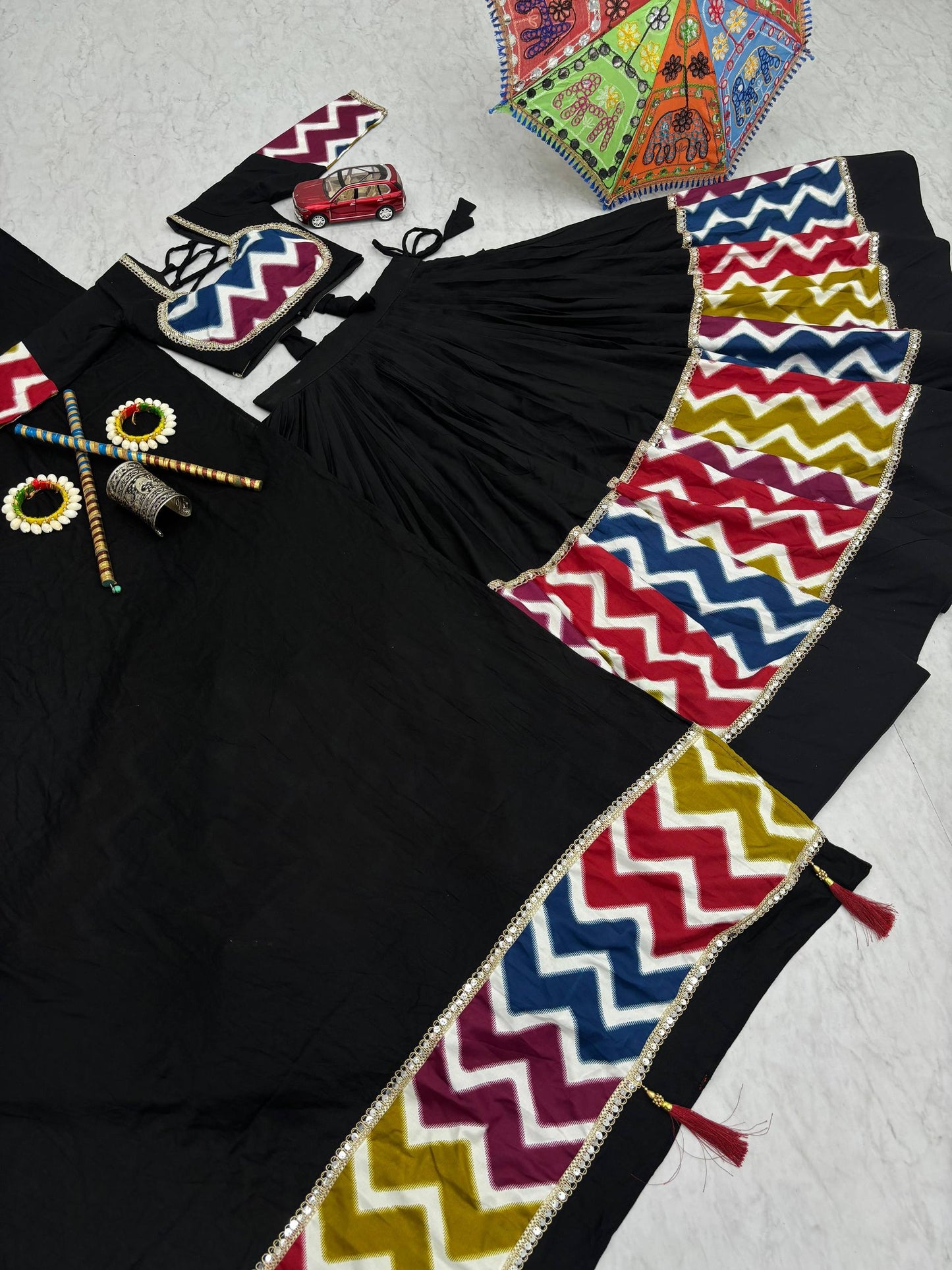 Navratri Special Pure Cotton Lehenga Choli single available wholesale
