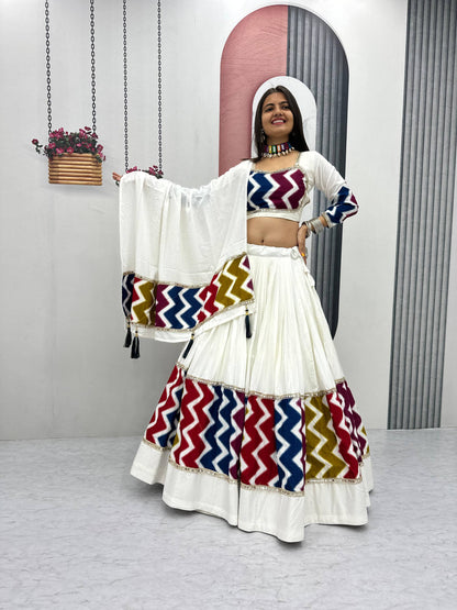 Navratri Special Pure Cotton Lehenga Choli single available wholesale