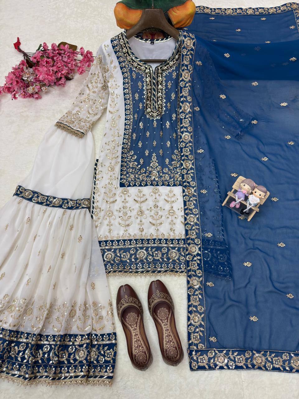 ENHANCE THE BEAUTY OF YOUR WARDROBE WITH THIS NEWLY LAUNCHED KURTI & SHARARA SET