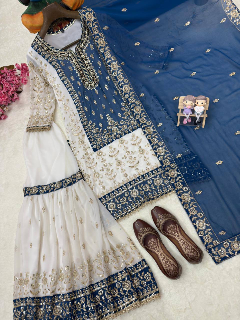 ENHANCE THE BEAUTY OF YOUR WARDROBE WITH THIS NEWLY LAUNCHED KURTI & SHARARA SET
