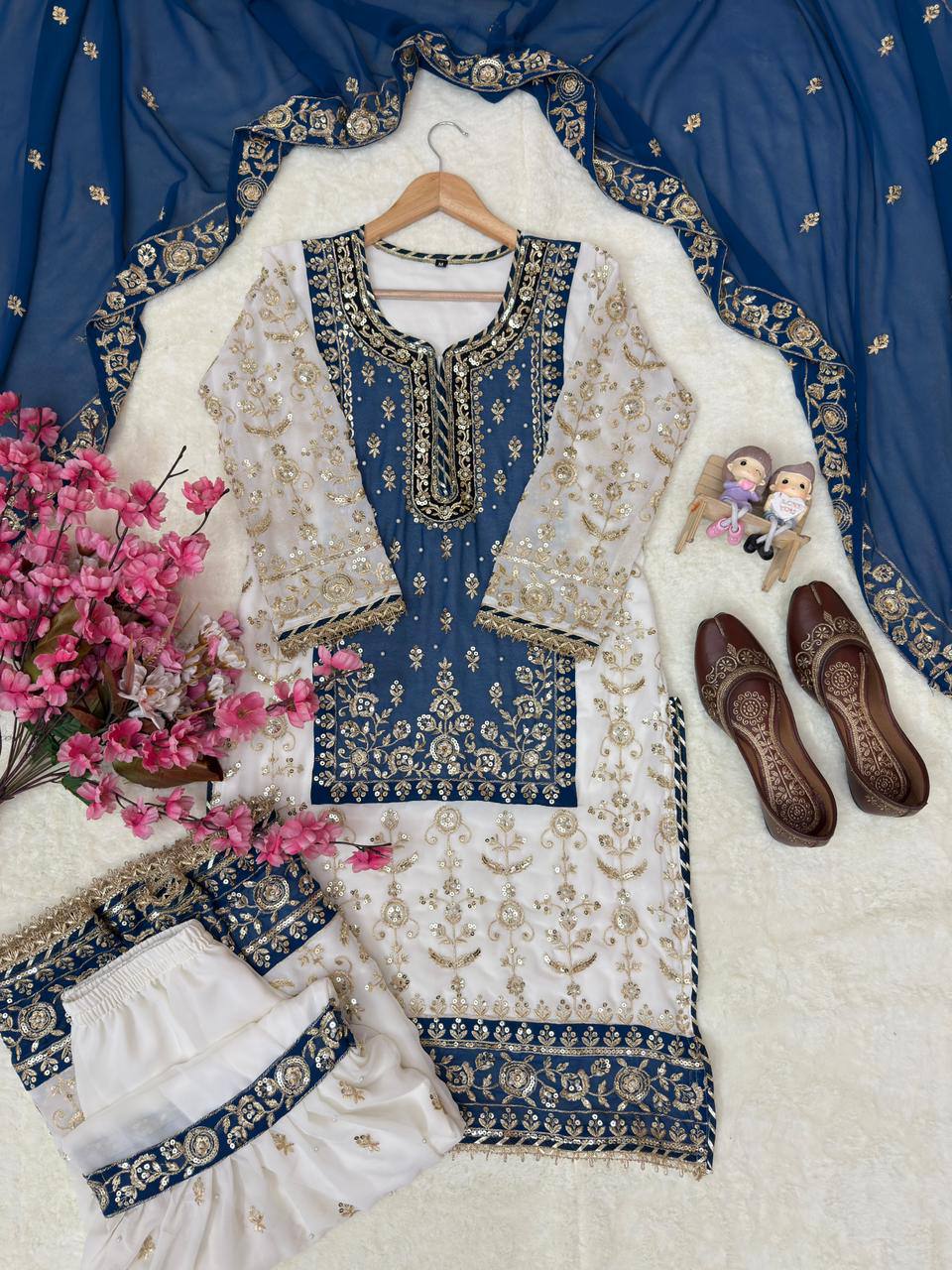ENHANCE THE BEAUTY OF YOUR WARDROBE WITH THIS NEWLY LAUNCHED KURTI & SHARARA SET