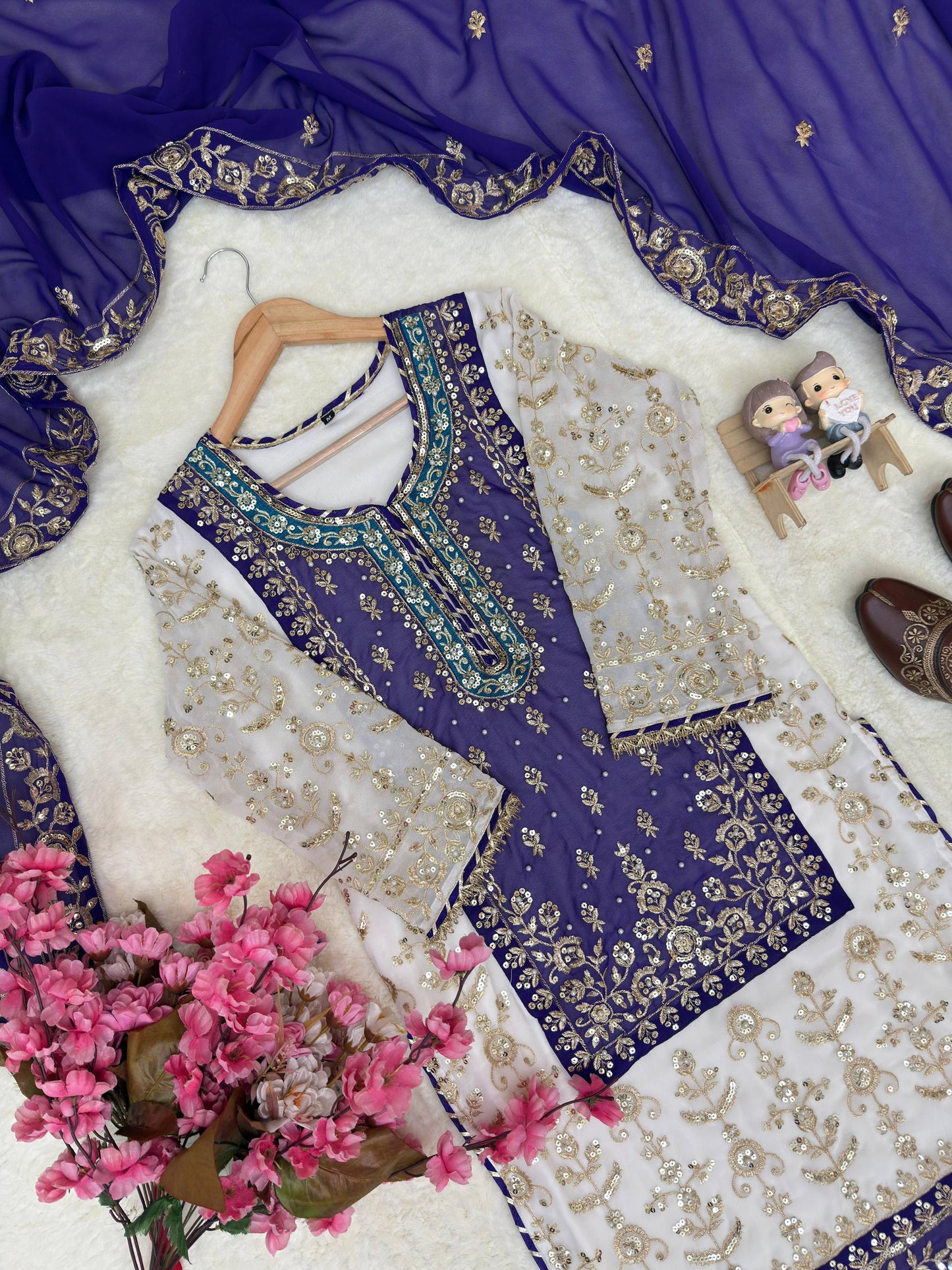 ENHANCE THE BEAUTY OF YOUR WARDROBE WITH THIS NEWLY LAUNCHED KURTI & SHARARA SET