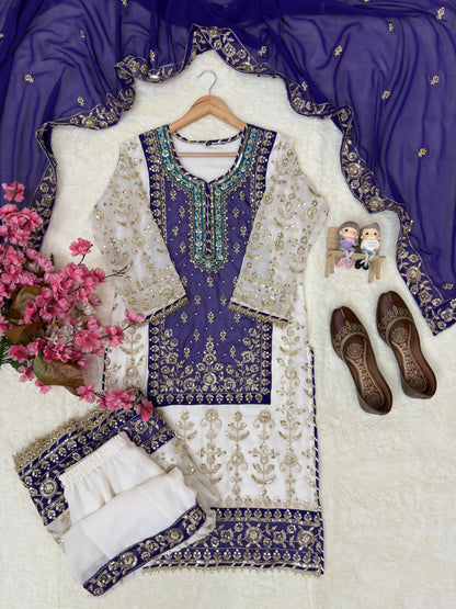 ENHANCE THE BEAUTY OF YOUR WARDROBE WITH THIS NEWLY LAUNCHED KURTI & SHARARA SET