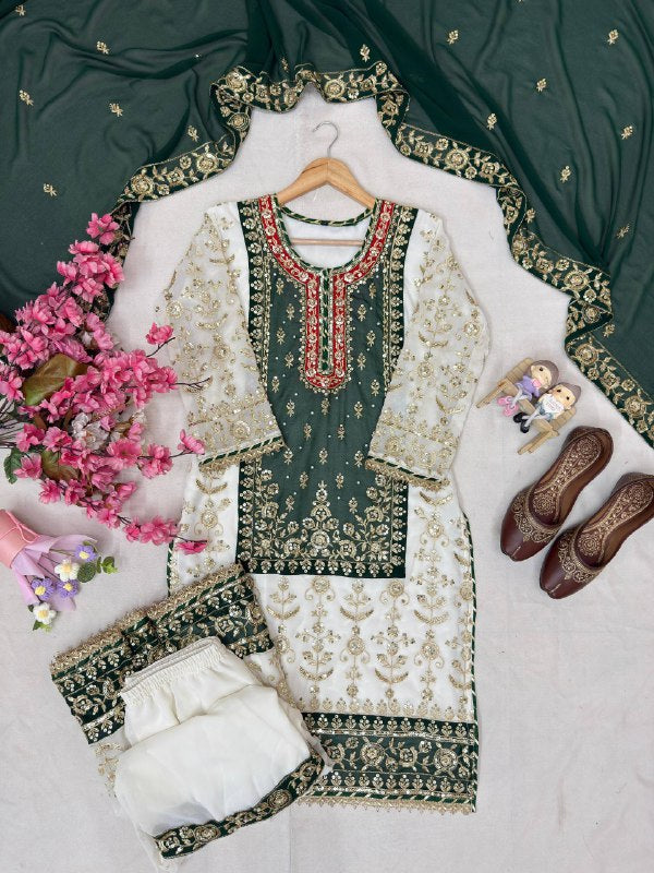 ENHANCE THE BEAUTY OF YOUR WARDROBE WITH THIS NEWLY LAUNCHED KURTI & SHARARA SET