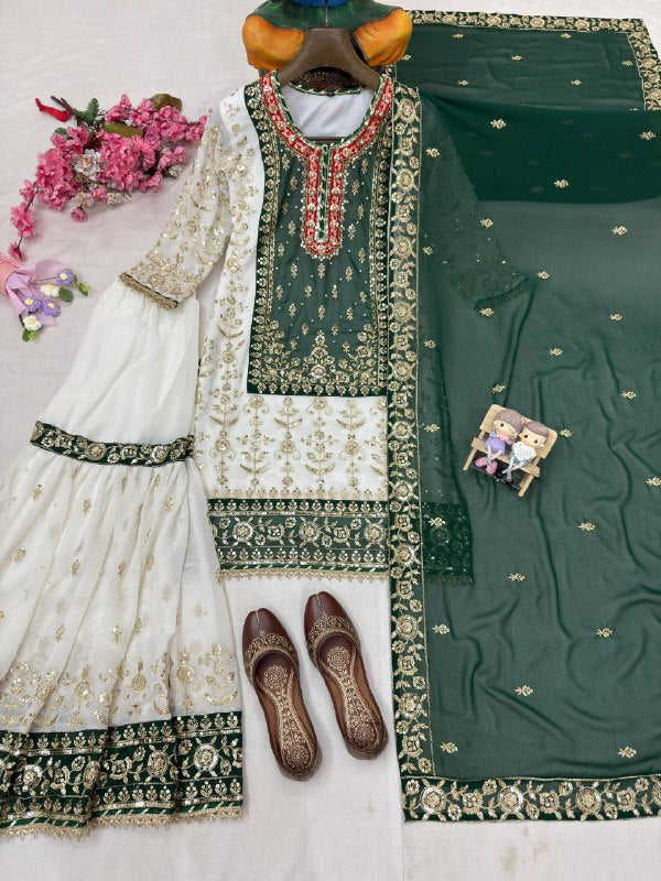 ENHANCE THE BEAUTY OF YOUR WARDROBE WITH THIS NEWLY LAUNCHED KURTI & SHARARA SET