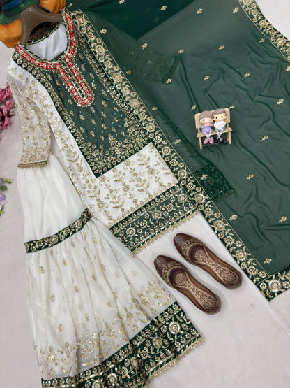 ENHANCE THE BEAUTY OF YOUR WARDROBE WITH THIS NEWLY LAUNCHED KURTI & SHARARA SET