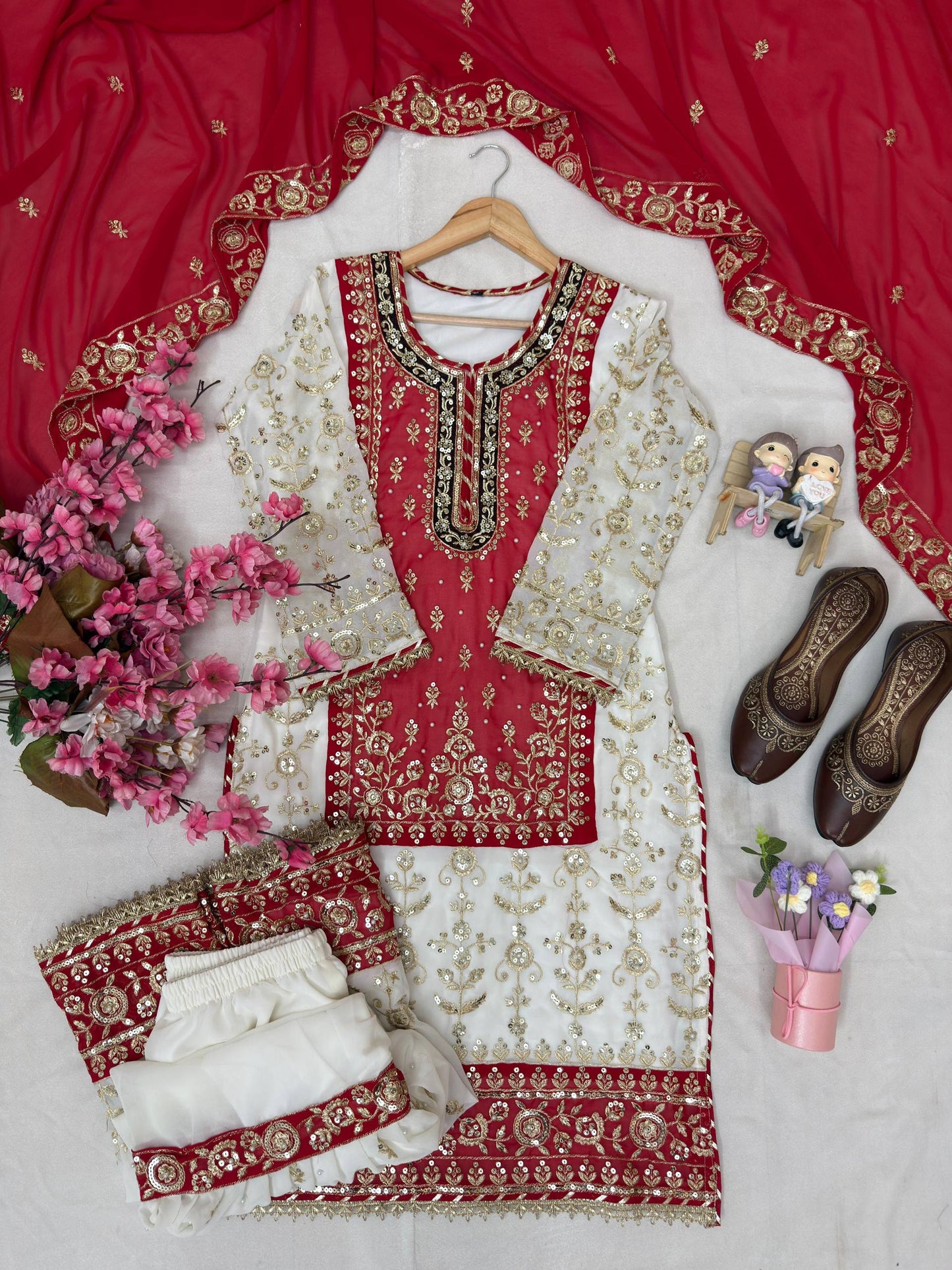 ENHANCE THE BEAUTY OF YOUR WARDROBE WITH THIS NEWLY LAUNCHED KURTI & SHARARA SET