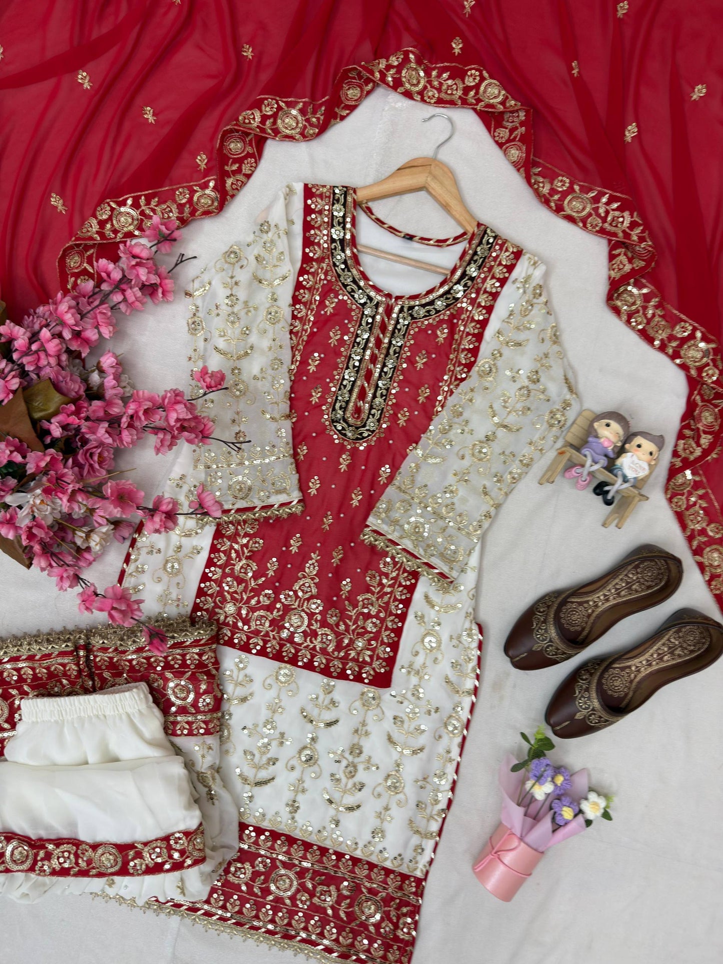 ENHANCE THE BEAUTY OF YOUR WARDROBE WITH THIS NEWLY LAUNCHED KURTI & SHARARA SET