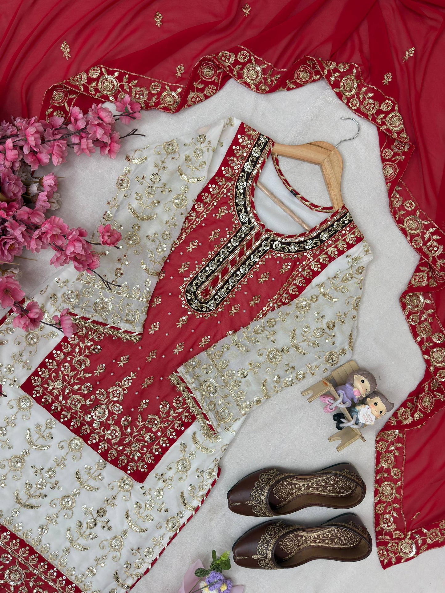 ENHANCE THE BEAUTY OF YOUR WARDROBE WITH THIS NEWLY LAUNCHED KURTI & SHARARA SET
