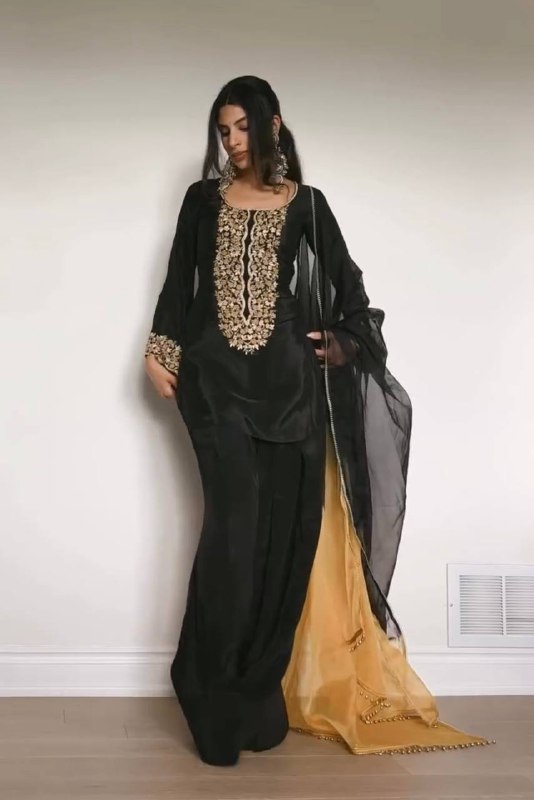 Đěsigner Party Wear Look top with farshi plazzo single available wholesale