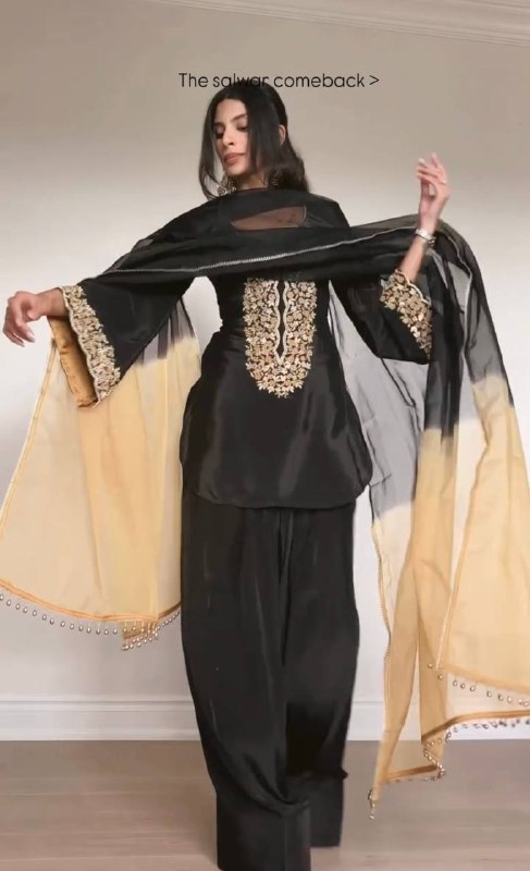 Đěsigner Party Wear Look top with farshi plazzo single available wholesale