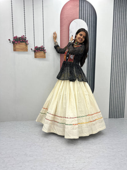 Navratri Special Lehenga Choli with 6 meter Big Flair single available wholesale