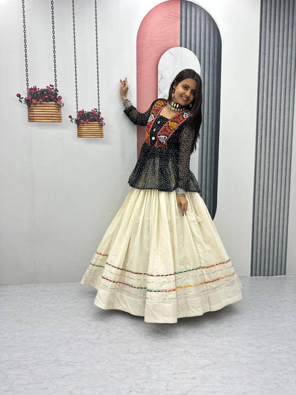 Navratri Special Lehenga Choli with 6 meter Big Flair single available wholesale