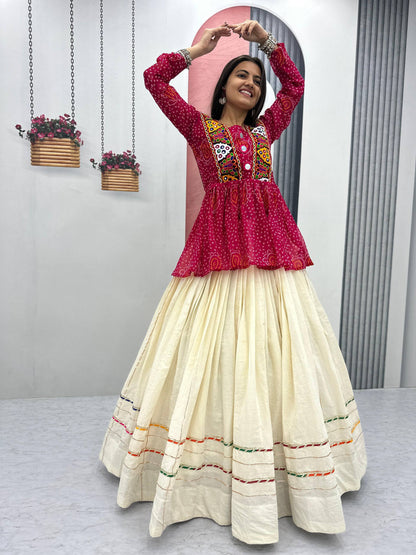 Navratri Special Lehenga Choli with 6 meter Big Flair single available wholesale