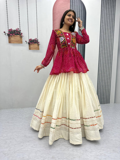 Navratri Special Lehenga Choli with 6 meter Big Flair single available wholesale