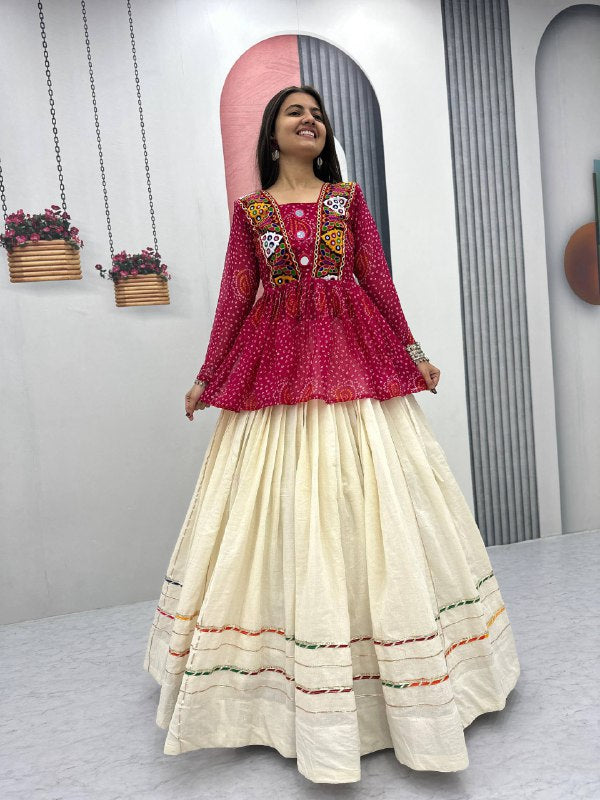 Navratri Special Lehenga Choli with 6 meter Big Flair single available wholesale