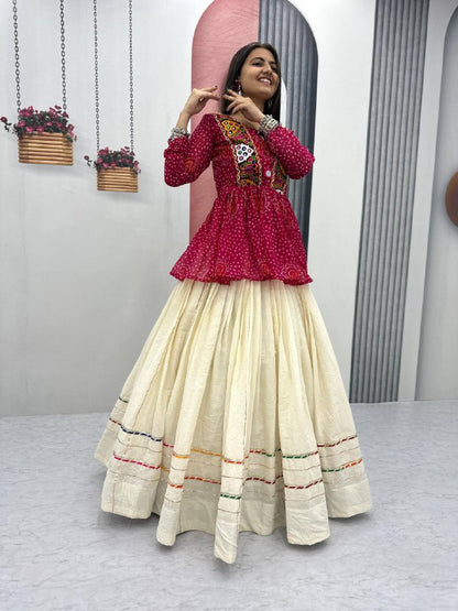 Navratri Special Lehenga Choli with 6 meter Big Flair single available wholesale