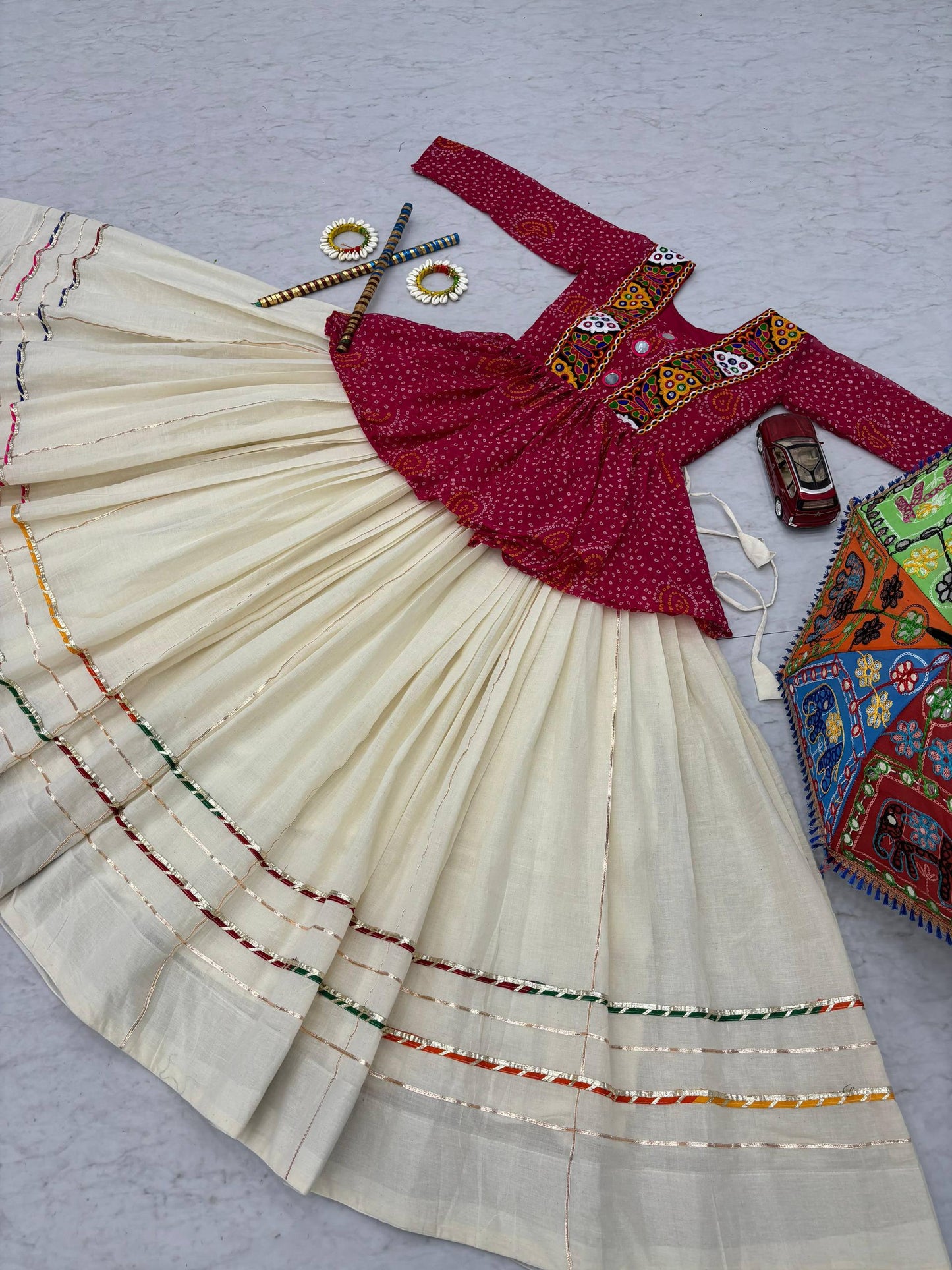 Navratri Special Lehenga Choli with 6 meter Big Flair single available wholesale