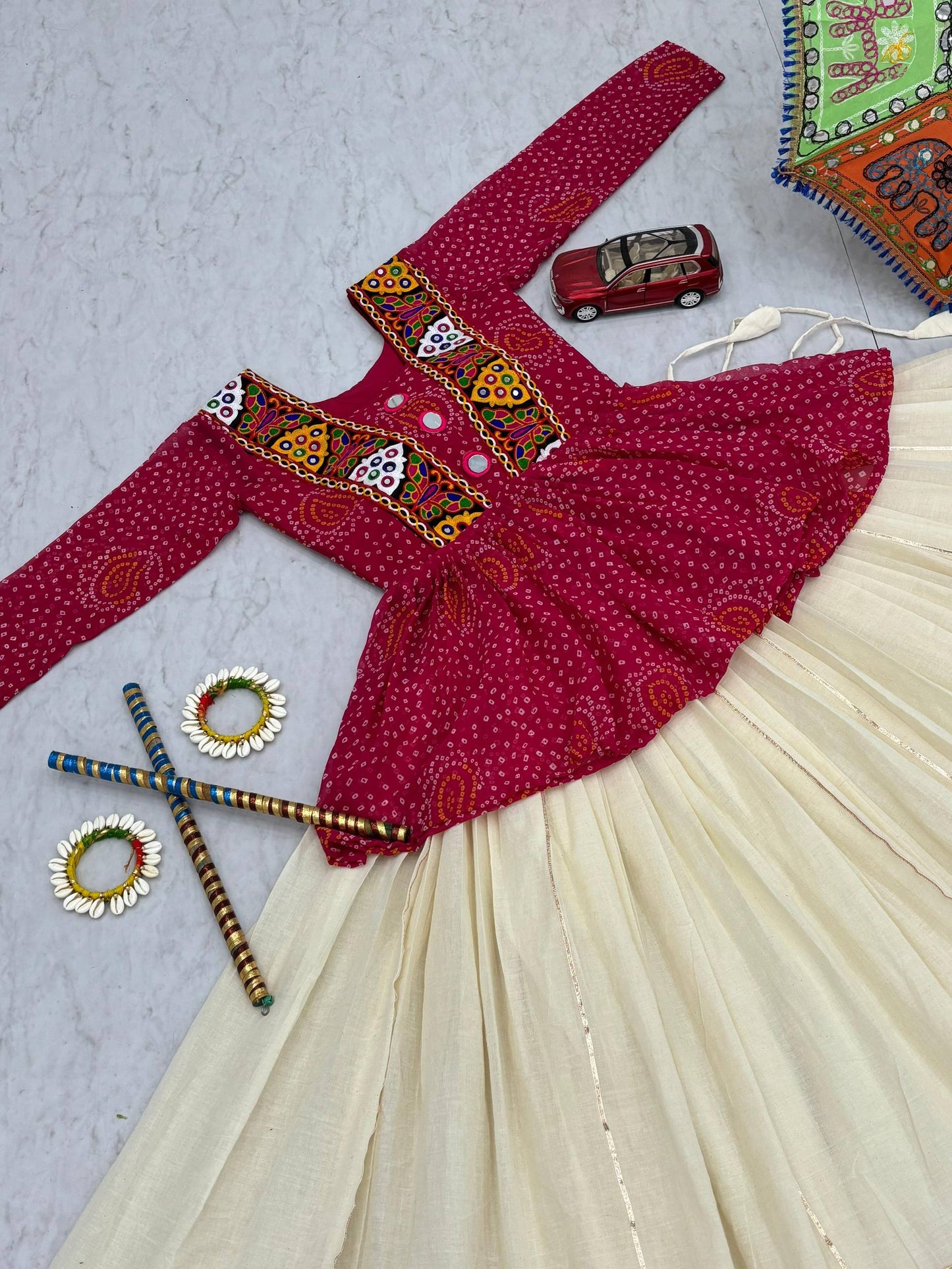 Navratri Special Lehenga Choli with 6 meter Big Flair single available wholesale